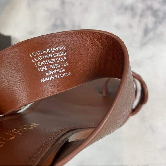 Tory Burch Tiny Miller Toe Ring Laser Cut Block Heel Slide Sandals NWOB - Picture 11 of 12